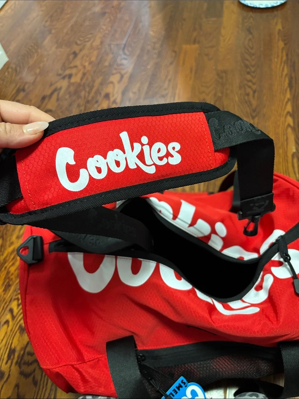 Cookies Red/Black Duffle Bag NWT